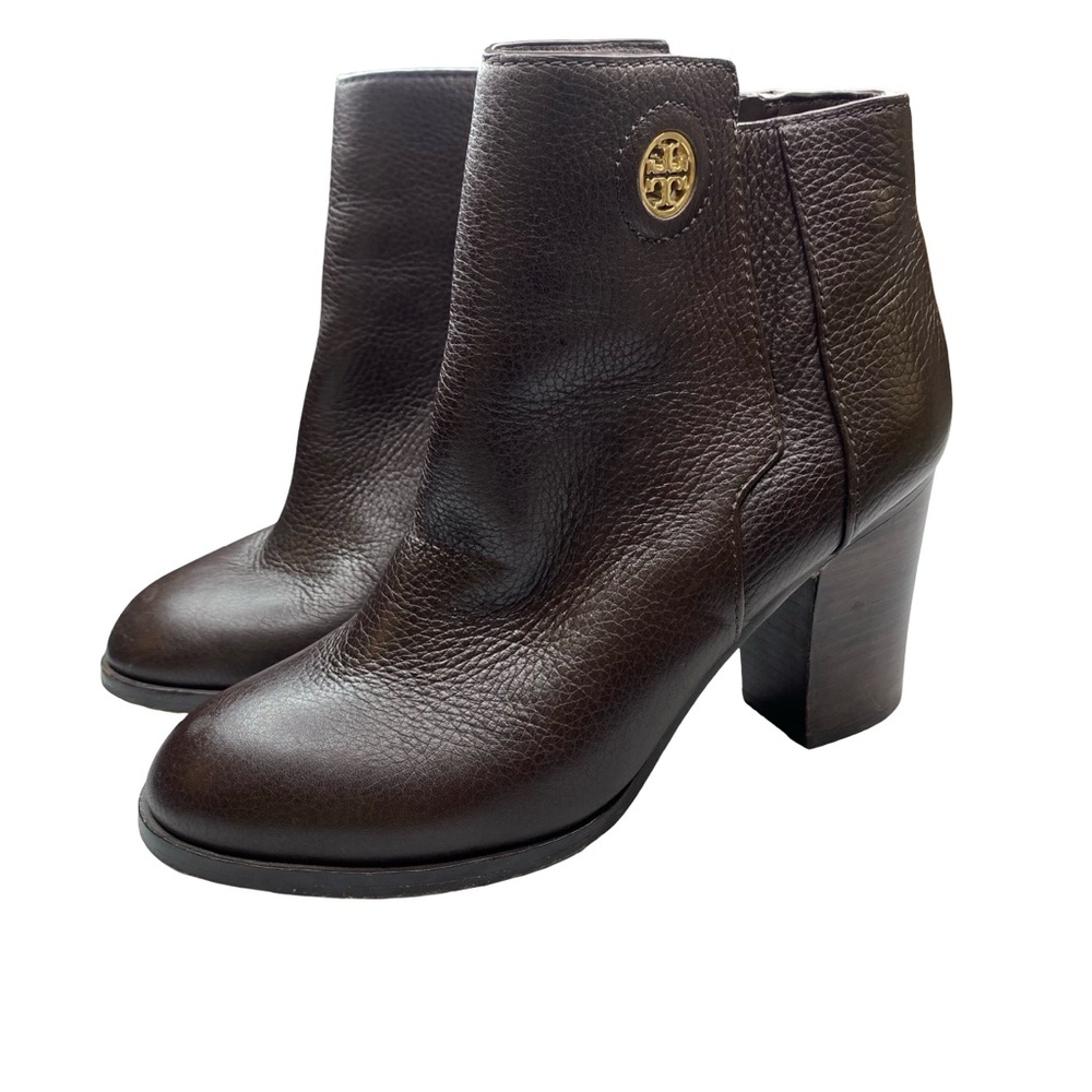 Tory Burch Dark Brown Ankle Booties - Picture 3 of 14